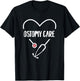 Love Nurse Heart Ostomy Care WOCN Certified Nurse T-Shirt - T-Shirt | Black