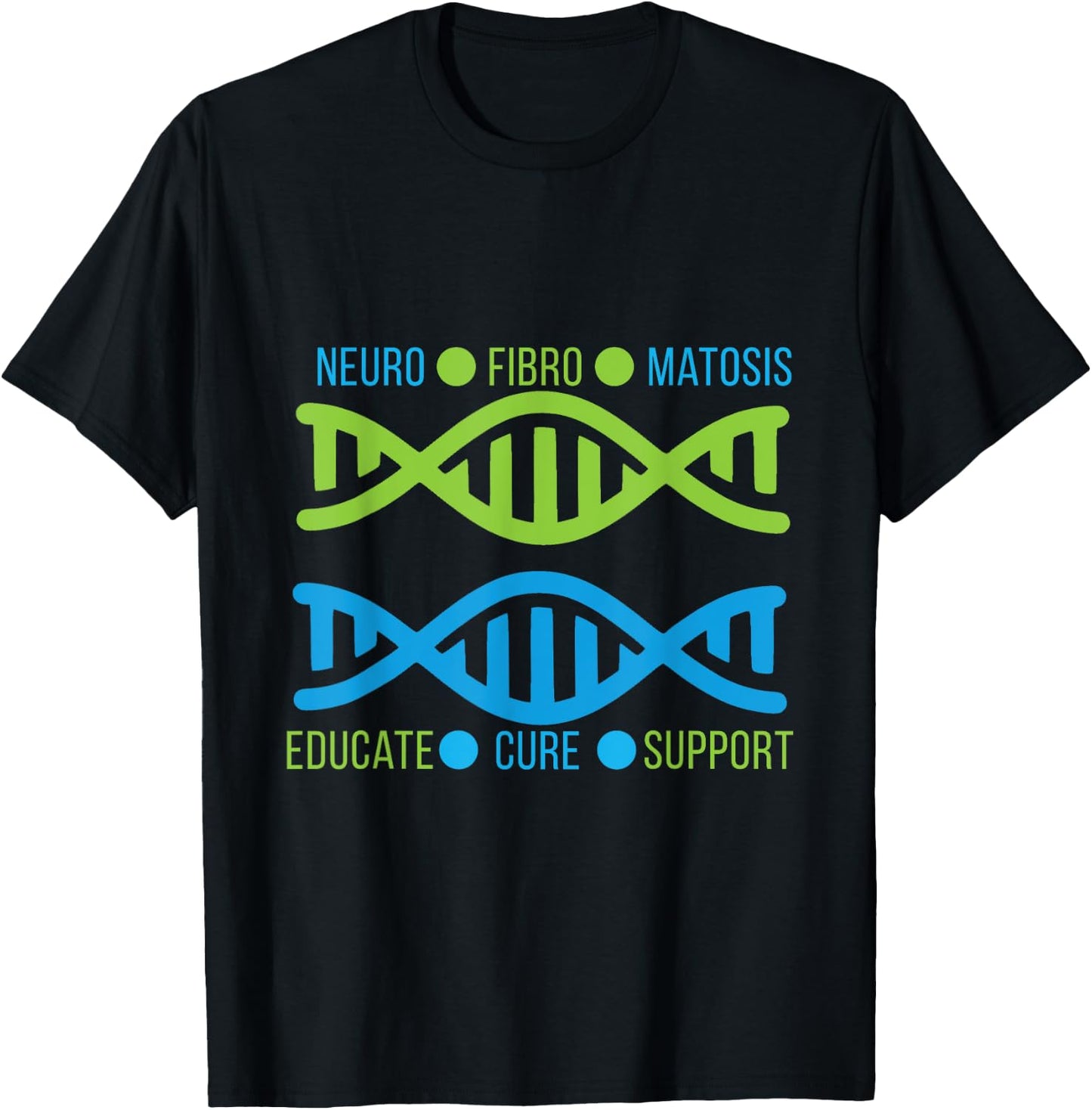 Neurofibromatosis NF Awareness Support Men Women Kids T-Shirt - T-Shirt | Black