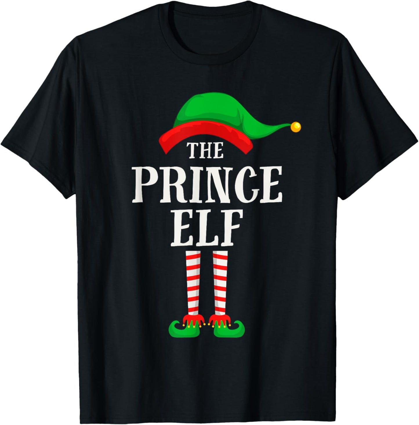The Prince Elf Christmas Family Matching Group Gifts Boys T-Shirt - T-Shirt | Black