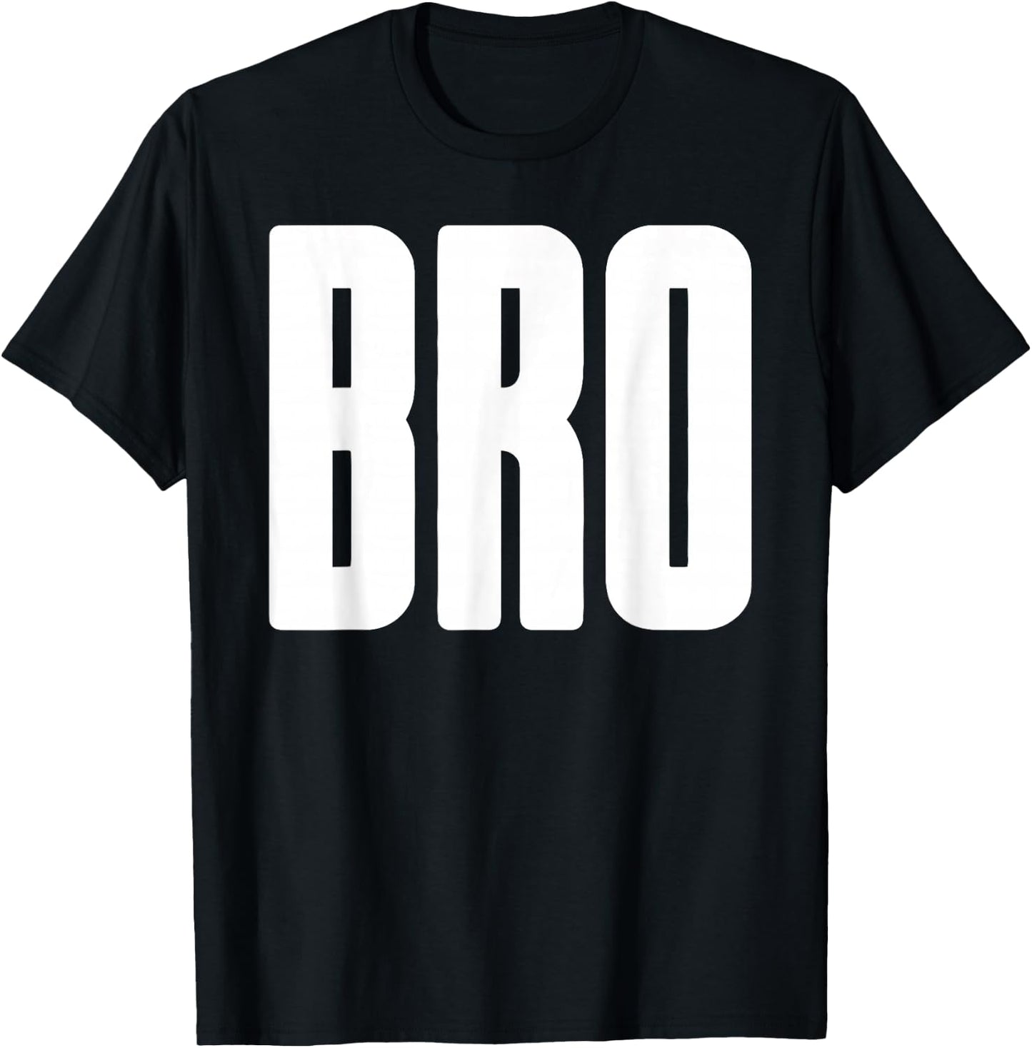 BRO - Big Little Buddy Friend Cool Fraternity T-Shirt - T-Shirt | Black