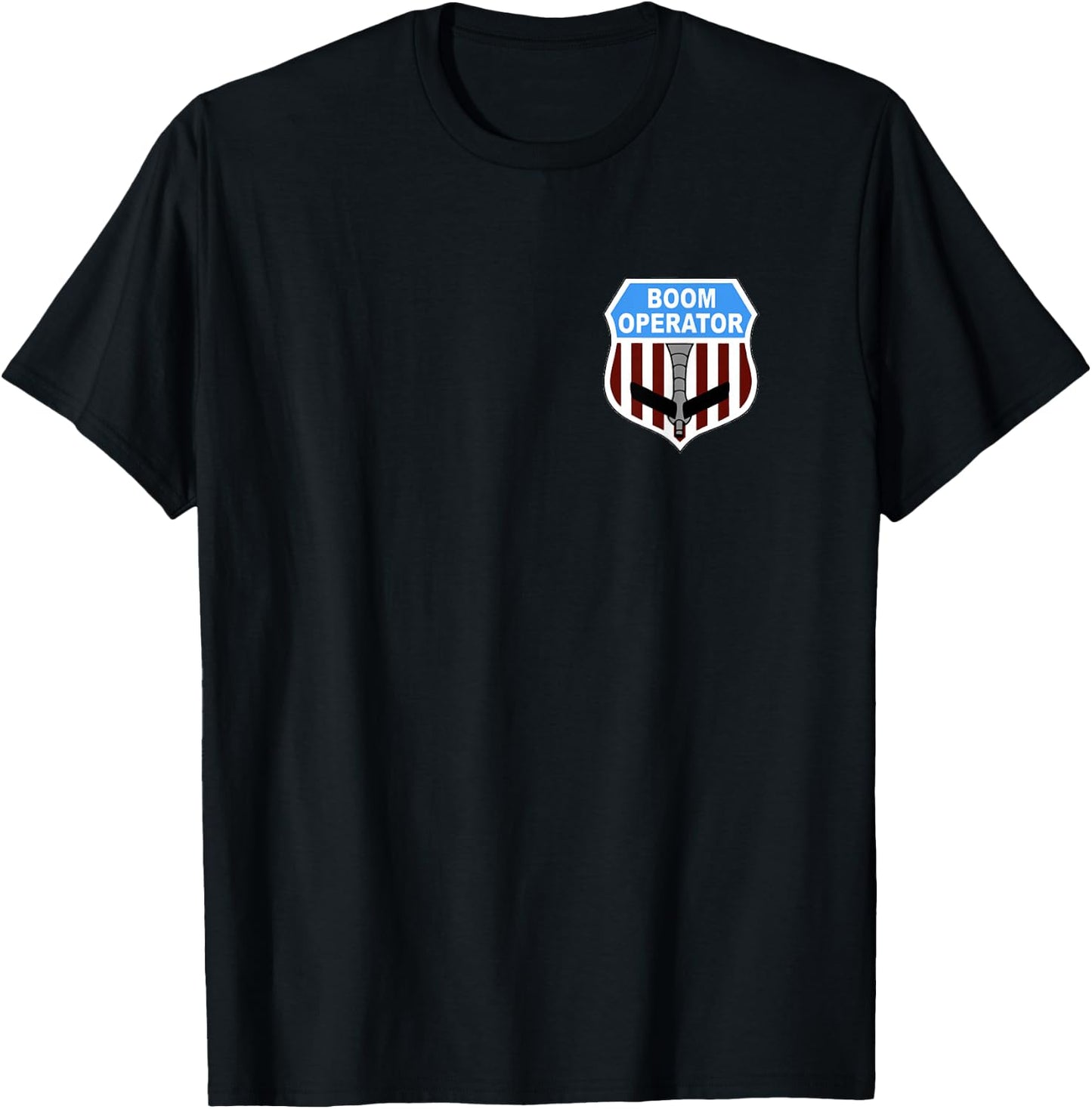 KC135 Stratotanker Boom Operator Tanker Shield US Air Force T-Shirt - T-Shirt | Black