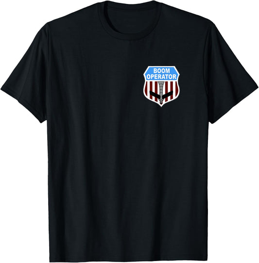 KC135 Stratotanker Boom Operator Tanker Shield US Air Force T-Shirt - T-Shirt | Black