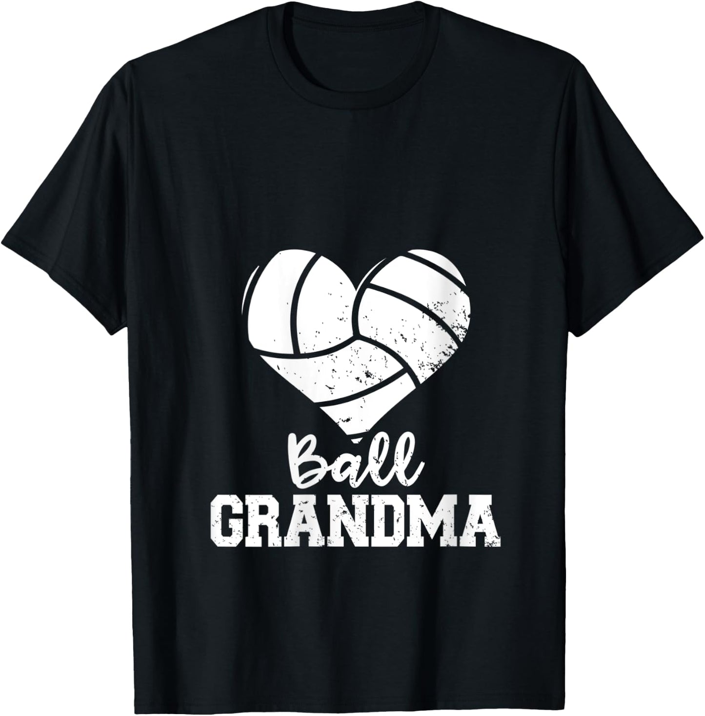 Ball Grandma Funny Volleyball Grandma V-Neck T-Shirt - T-Shirt | Black