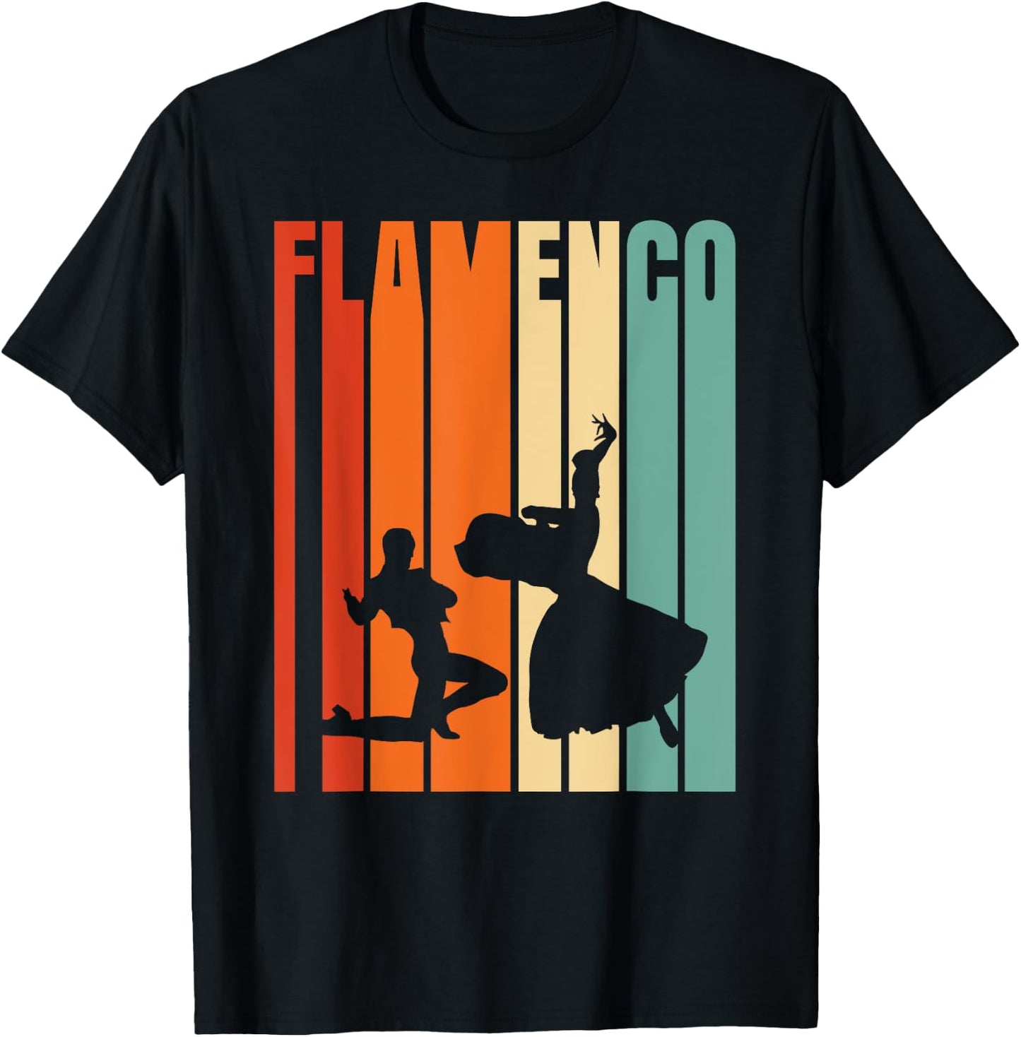 Flamenco Dancer Spanish Music T-Shirt - T-Shirt | Black