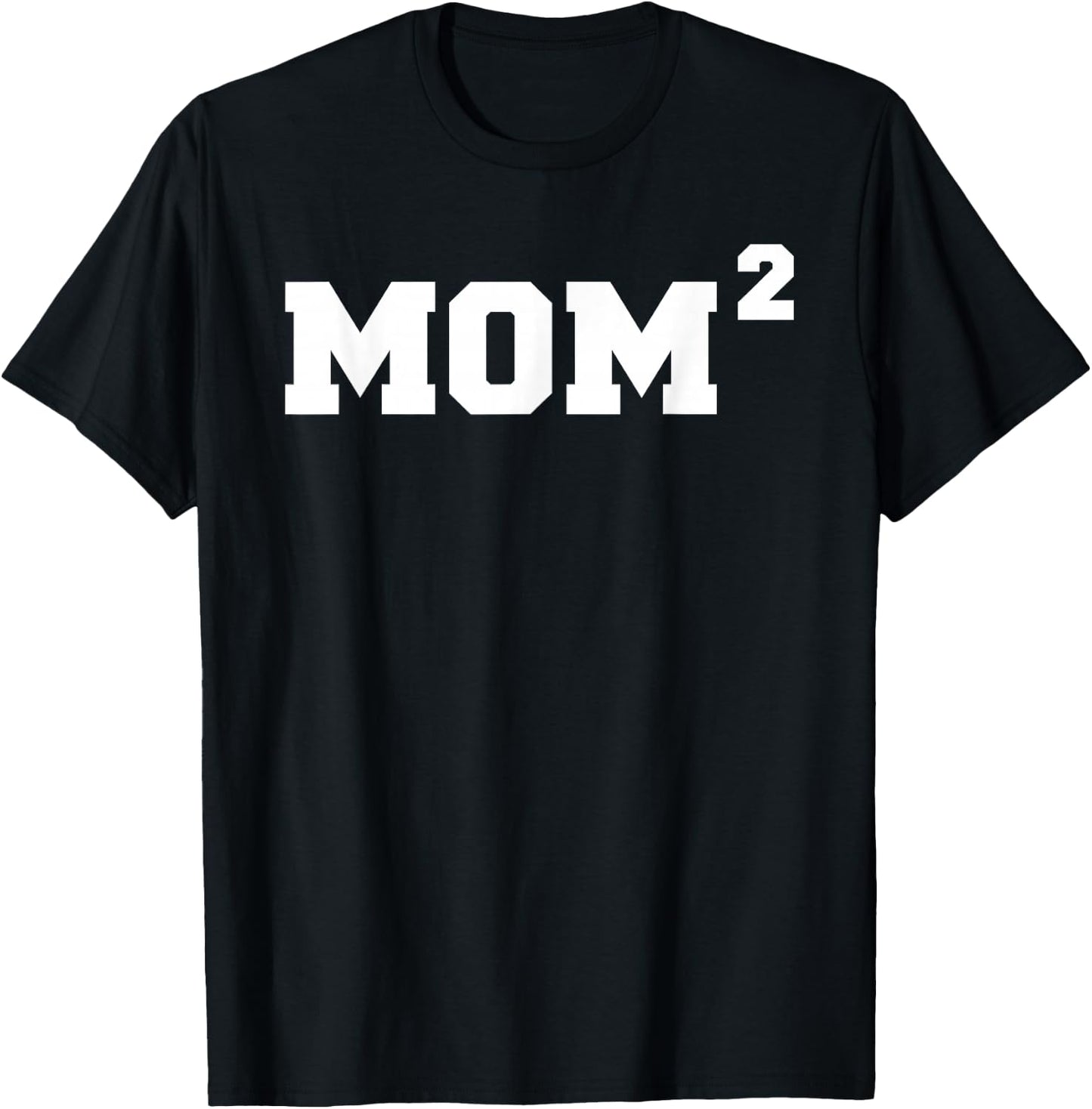 Mom2 Mom Of Twins Twin Mama Twin Boys Twin Girls Mom Mother T-Shirt - T-Shirt | Black