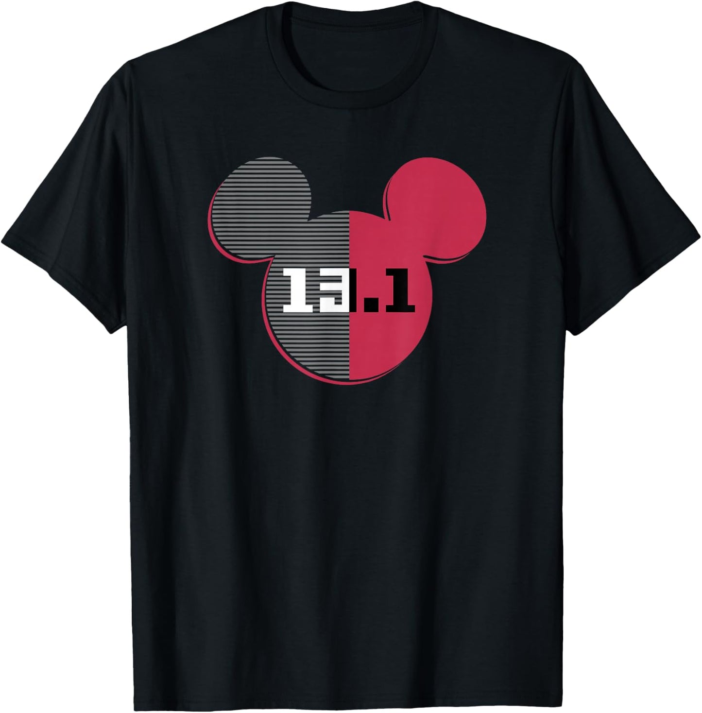 Disney Mickey Mouse Ears Half Marathon 13.1 Runner T-Shirt - T-Shirt | Black