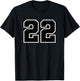 Number #22 Sport Black Number T-Shirt - T-Shirt | Black