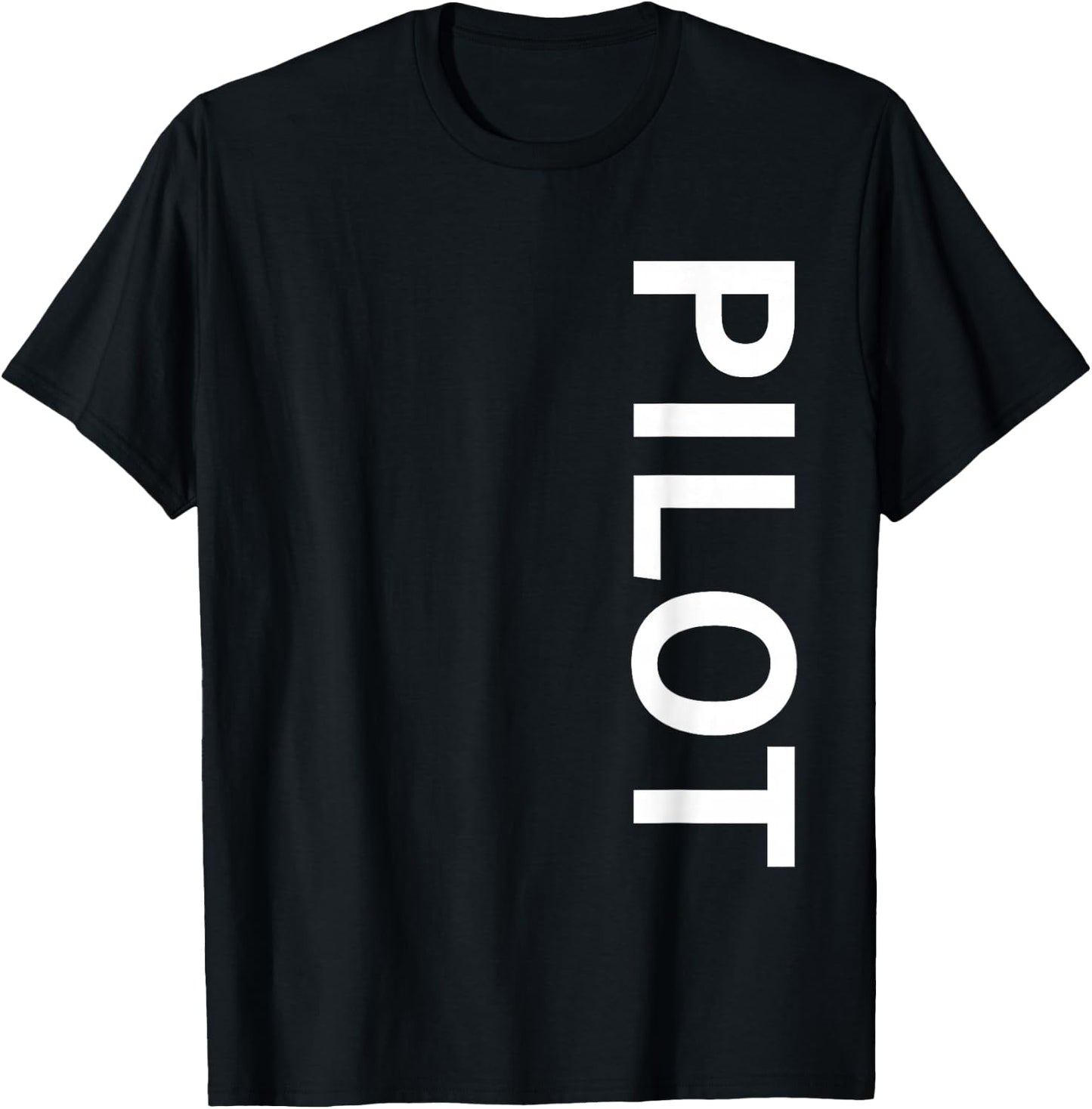 Pilot Vertical T-Shirt - T-Shirt | Black