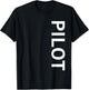 Pilot Vertical T-Shirt - T-Shirt | Black