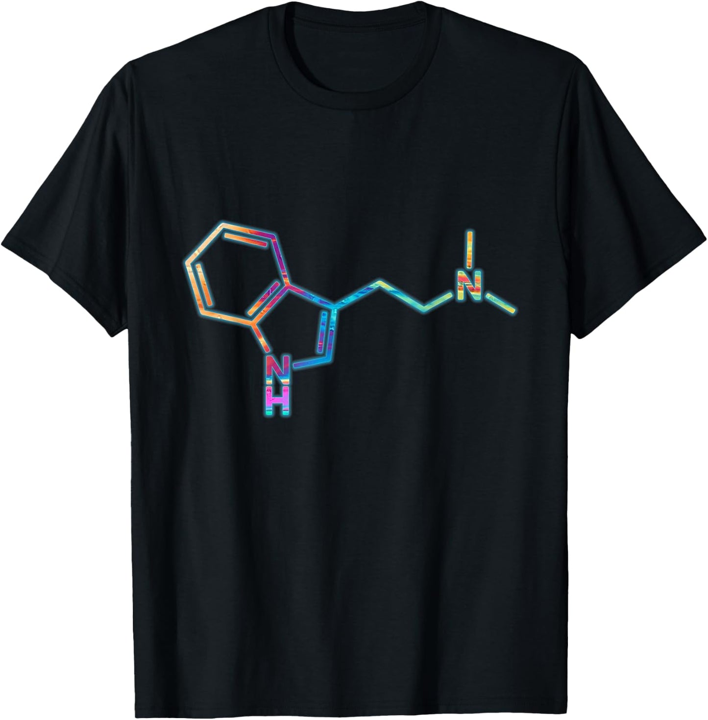 Spiritual DMT Molecule for Psychedelic Art Lovers T-Shirt - T-Shirt | Black