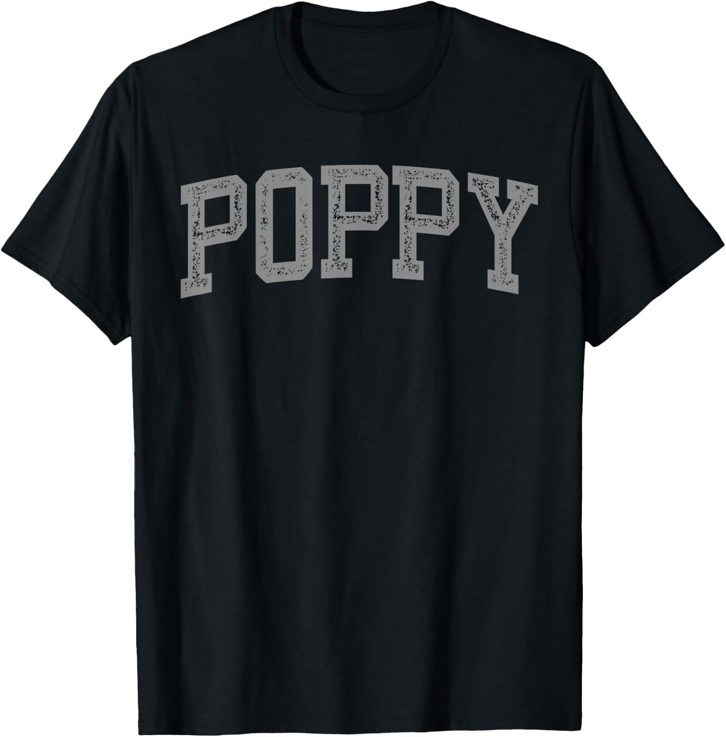 Poppy Minimalist Vintage T-Shirt - T-Shirt | Black