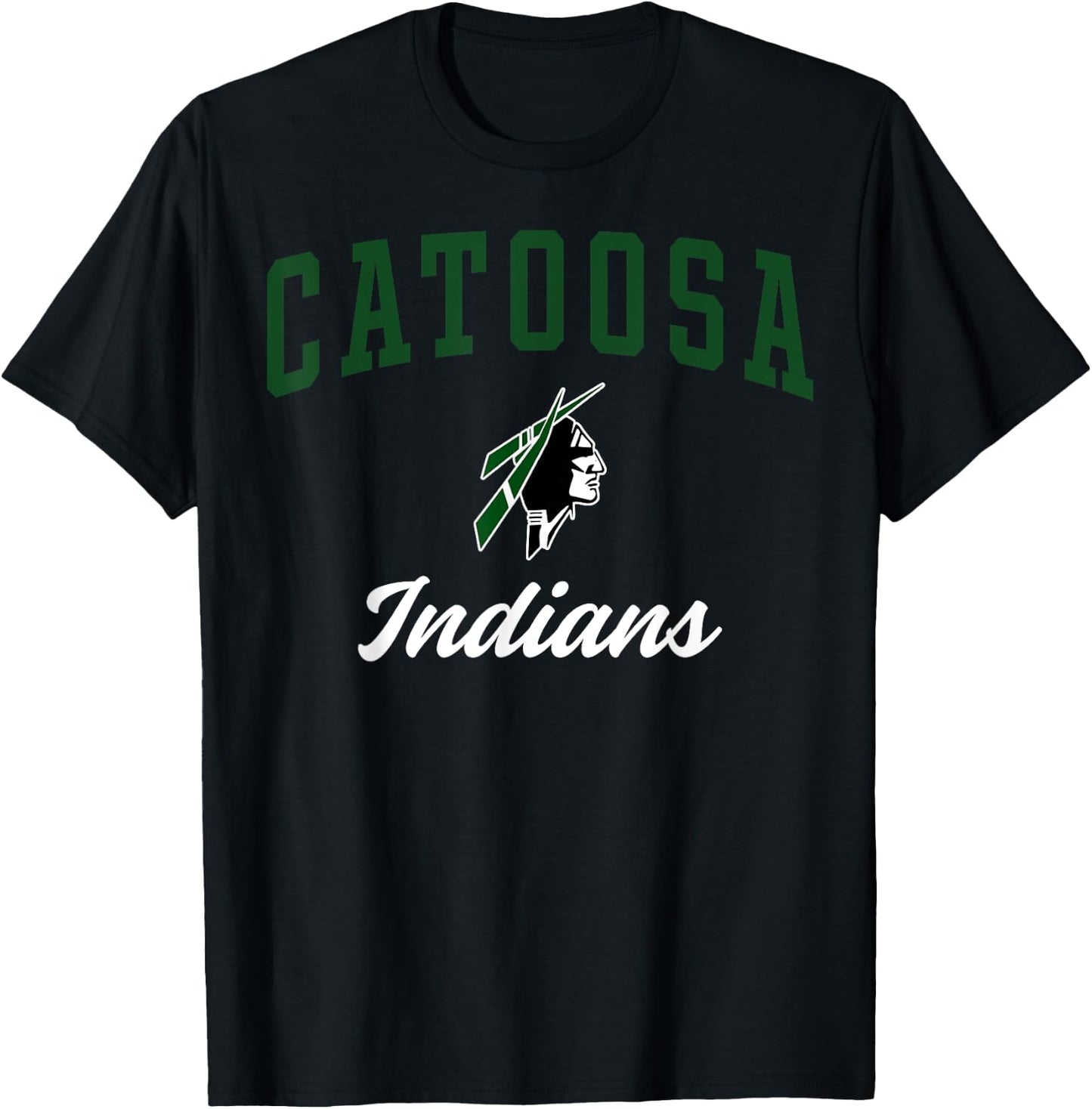 Catoosa High School Indians C3 T-Shirt - T-Shirt | Black
