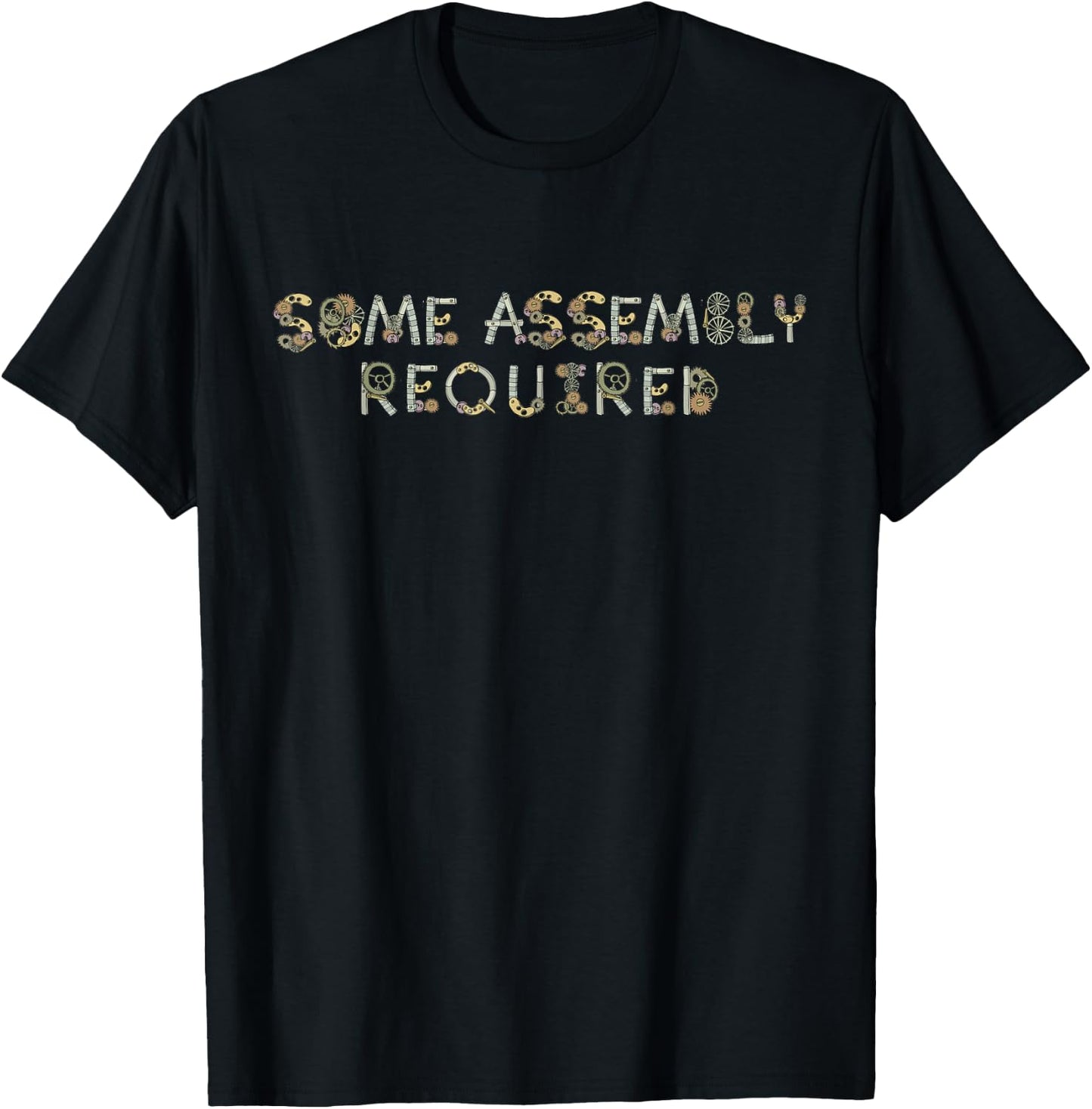 Truth by JoeBWan Some Assembly Required Adult Fun Blue Small Classic Fit Short Sleeve T-Shirt - T-Shirt | Black