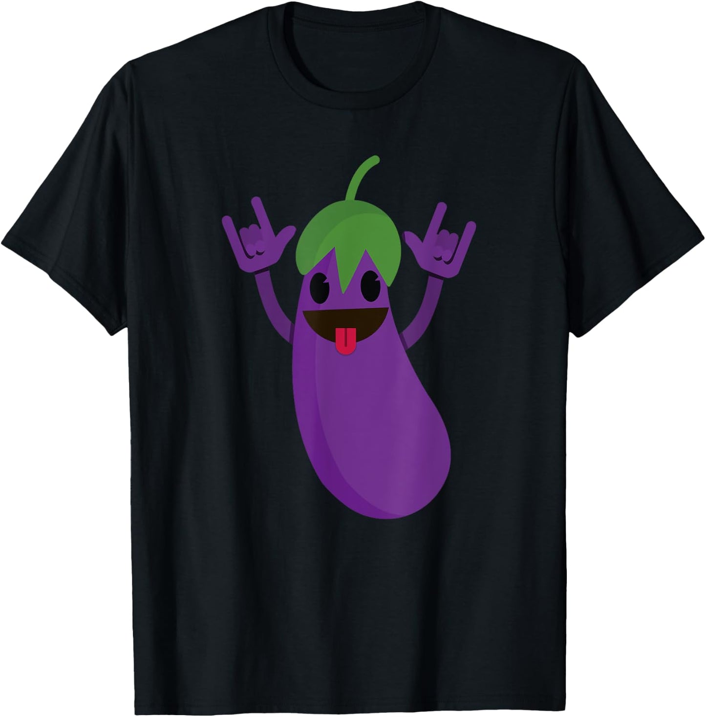 Dancing Eggplant Funny Dance Fruit Dancer Gift T-Shirt - T-Shirt | Black