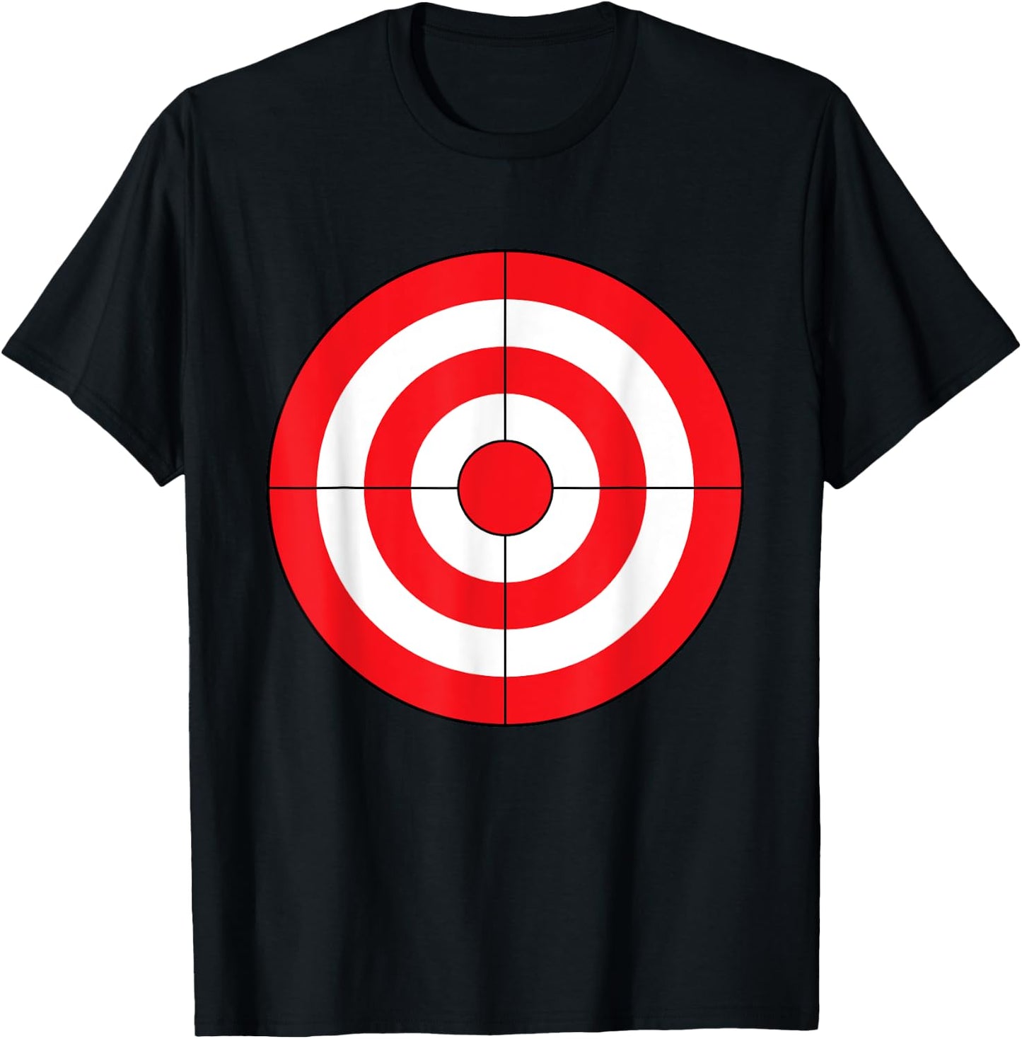 Bulls-Eye Target Lazy DIY Halloween Costume Darts Shooting T-Shirt - T-Shirt | Black
