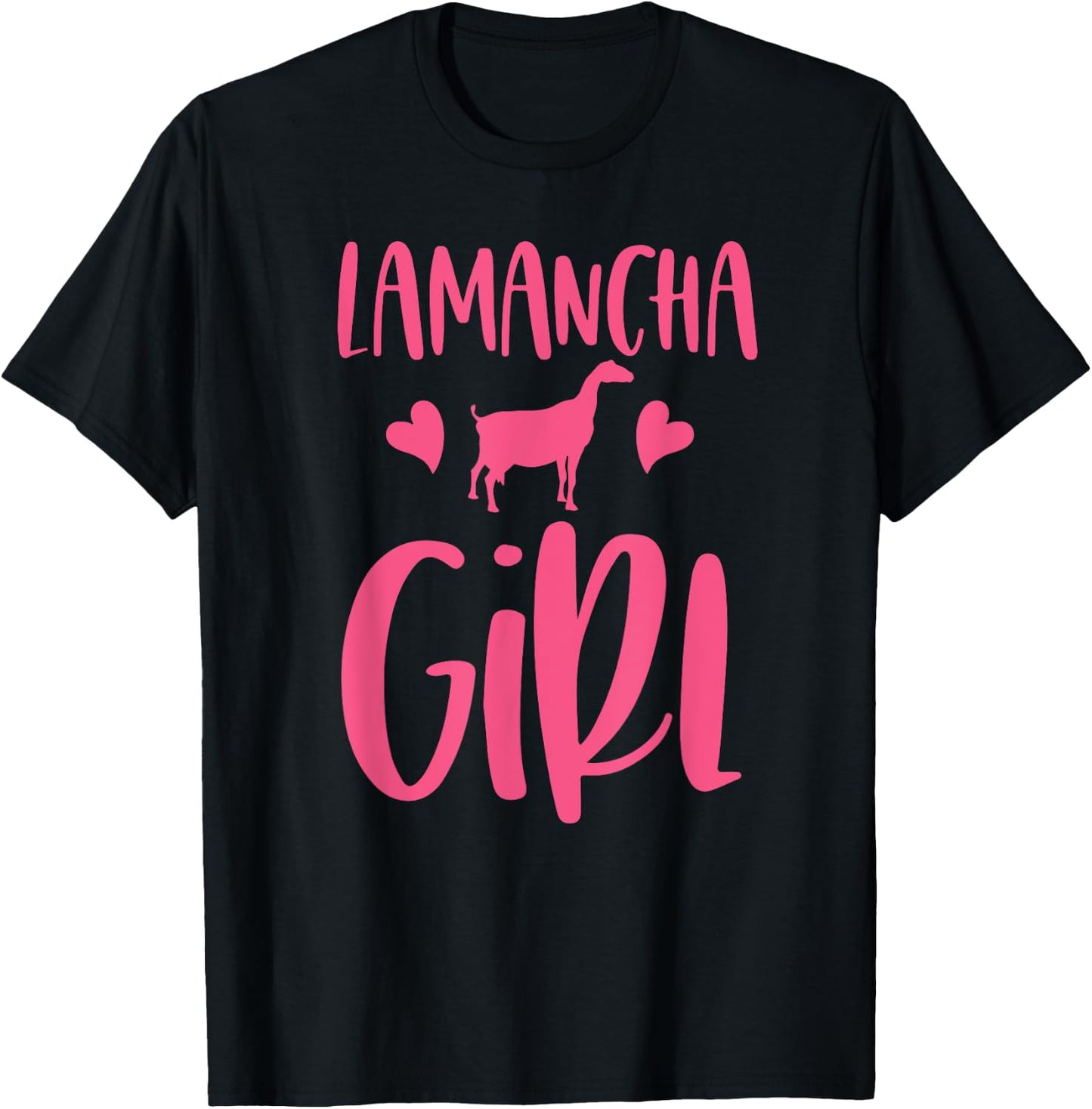 Lamancha Goat Shirt - Female Gift Lamancha Goat Girl T-Shirt - T-Shirt | Black