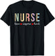 Leopard print Nurse Love Inspire Heal T-Shirt - T-Shirt | Black