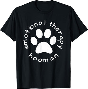 Emotional Therapy Hooman - Gift doggie doggo lovers T-Shirt - T-Shirt | Black