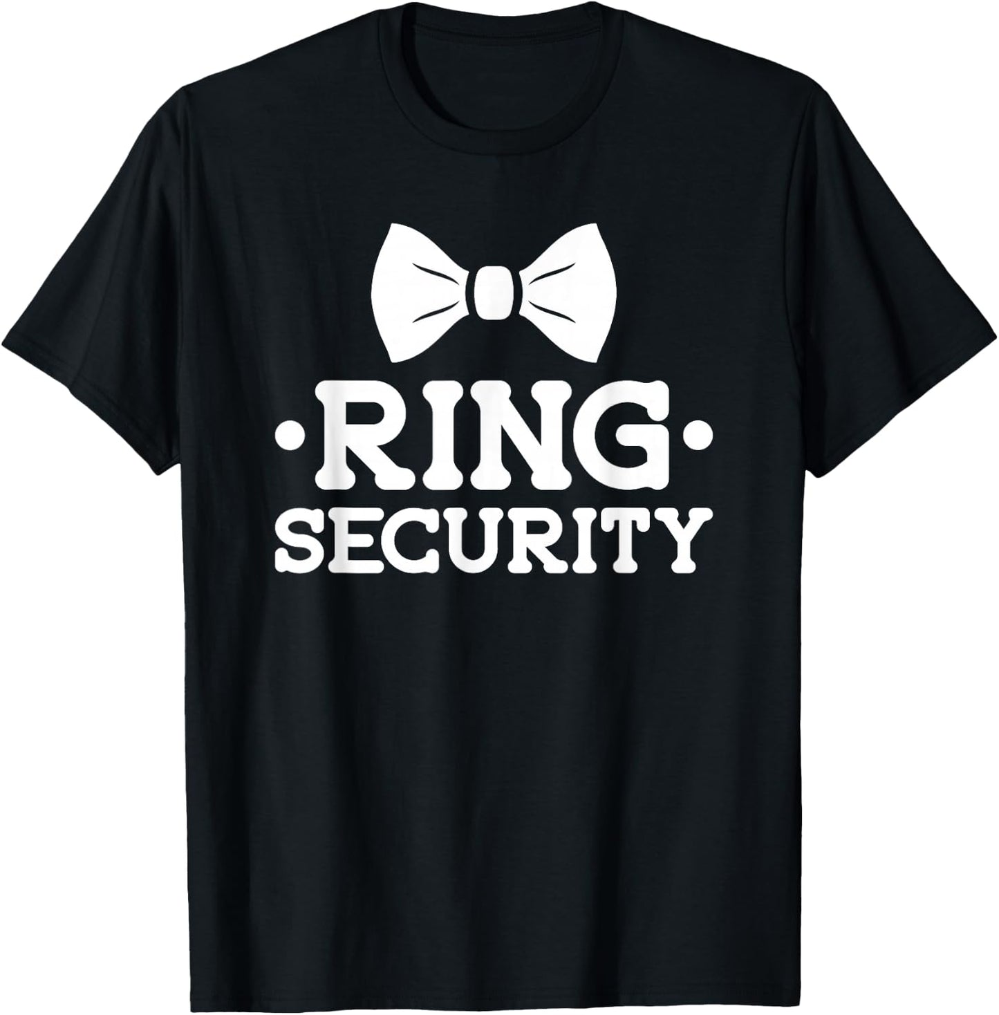 Ring Security Marriage Kids Toddler Wedding Ring Bearer T-Shirt - T-Shirt | Black
