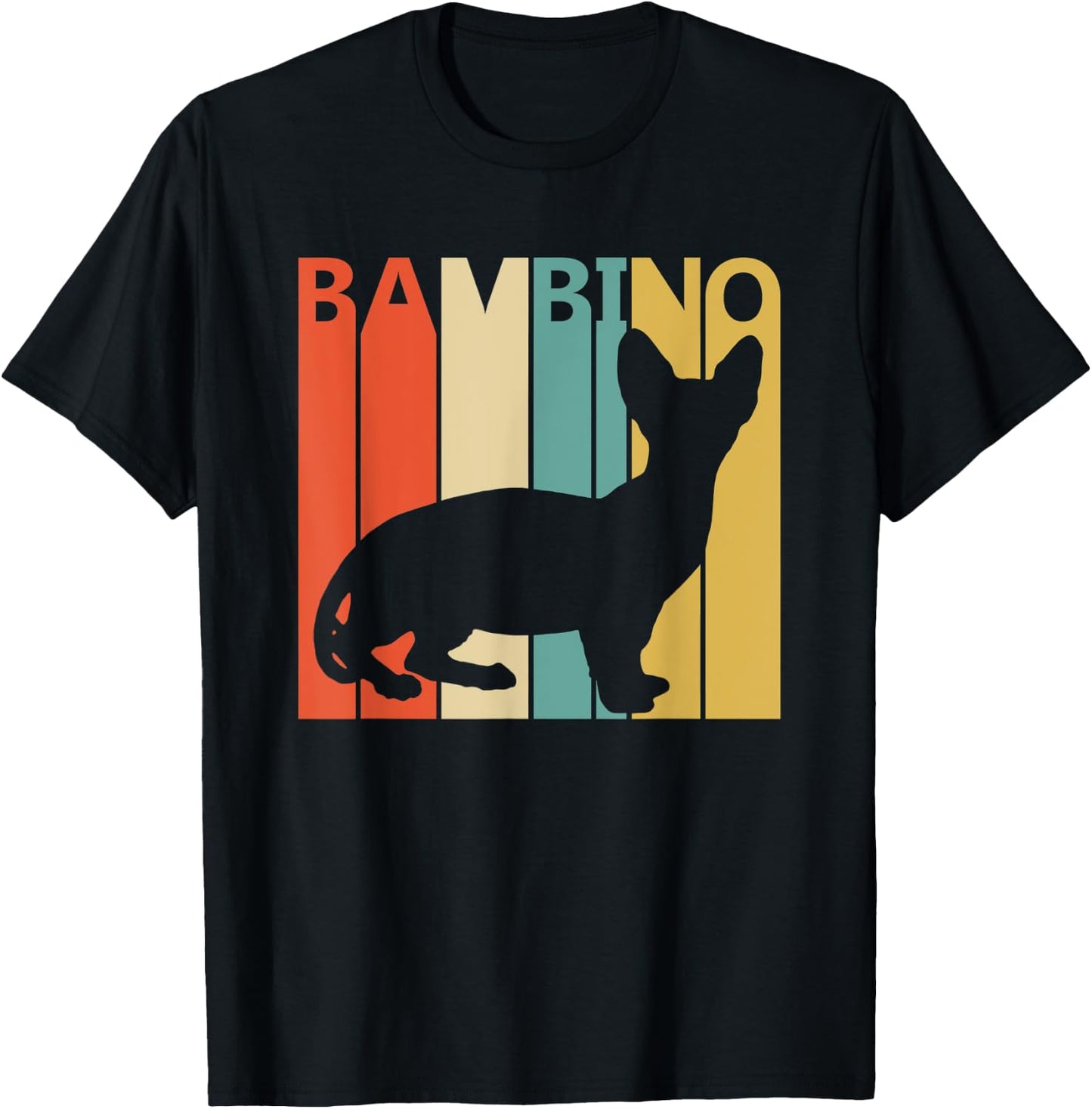 Vintage Bambino Cat T-Shirt - T-Shirt | Black