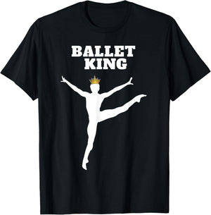 Ballet King | Ballet | Boys Ballet T-Shirt - T-Shirt | Black