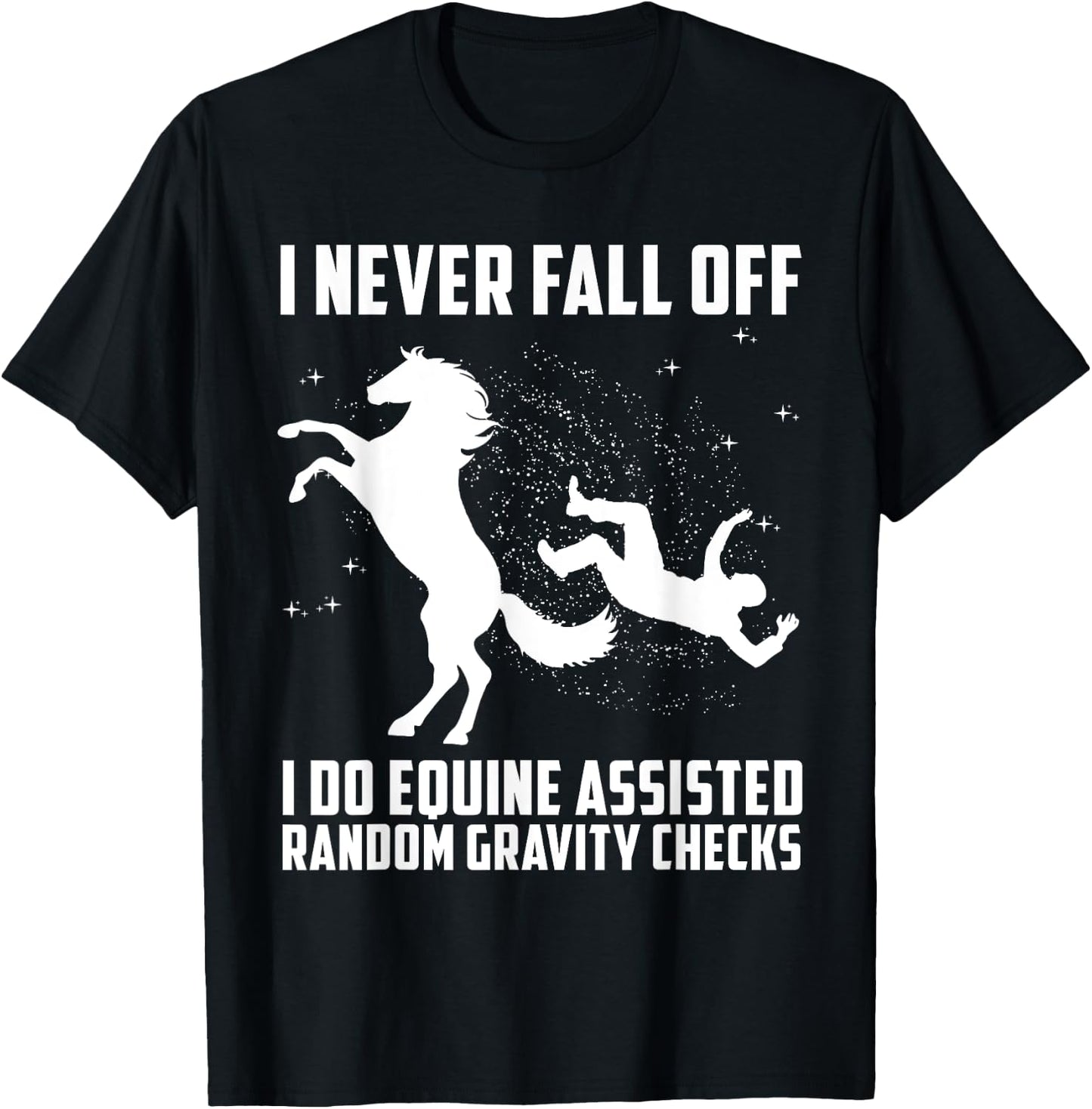 Funny Horse Art Horse Equestrian Racer Lover Men Women Kids T-Shirt - T-Shirt | Black