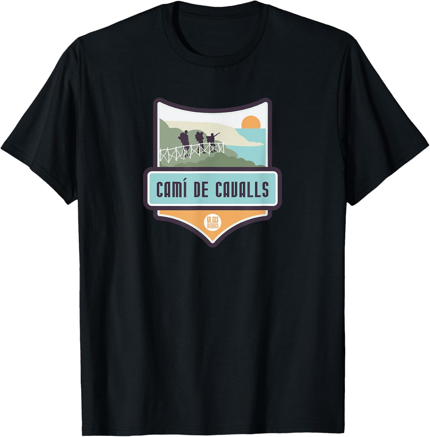Cami de Cavalls - GR 223, Minorca T-Shirt - T-Shirt | Black