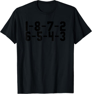 V8 Engine 1-8-7-2-6-5-4-3 Fire Order T-Shirt - T-Shirt | Black