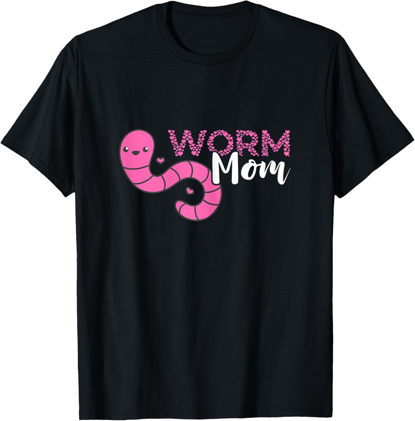 Worm Farmer Mom Mother Vermiculture Red Wiggler Worm Compost T-Shirt - T-Shirt | Black