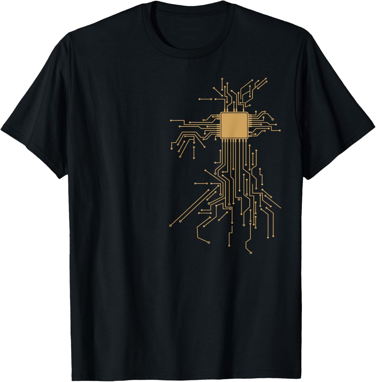 Anatomical Heart CPU Processor Computer Programmer Geek T-Shirt - T-Shirt | Black