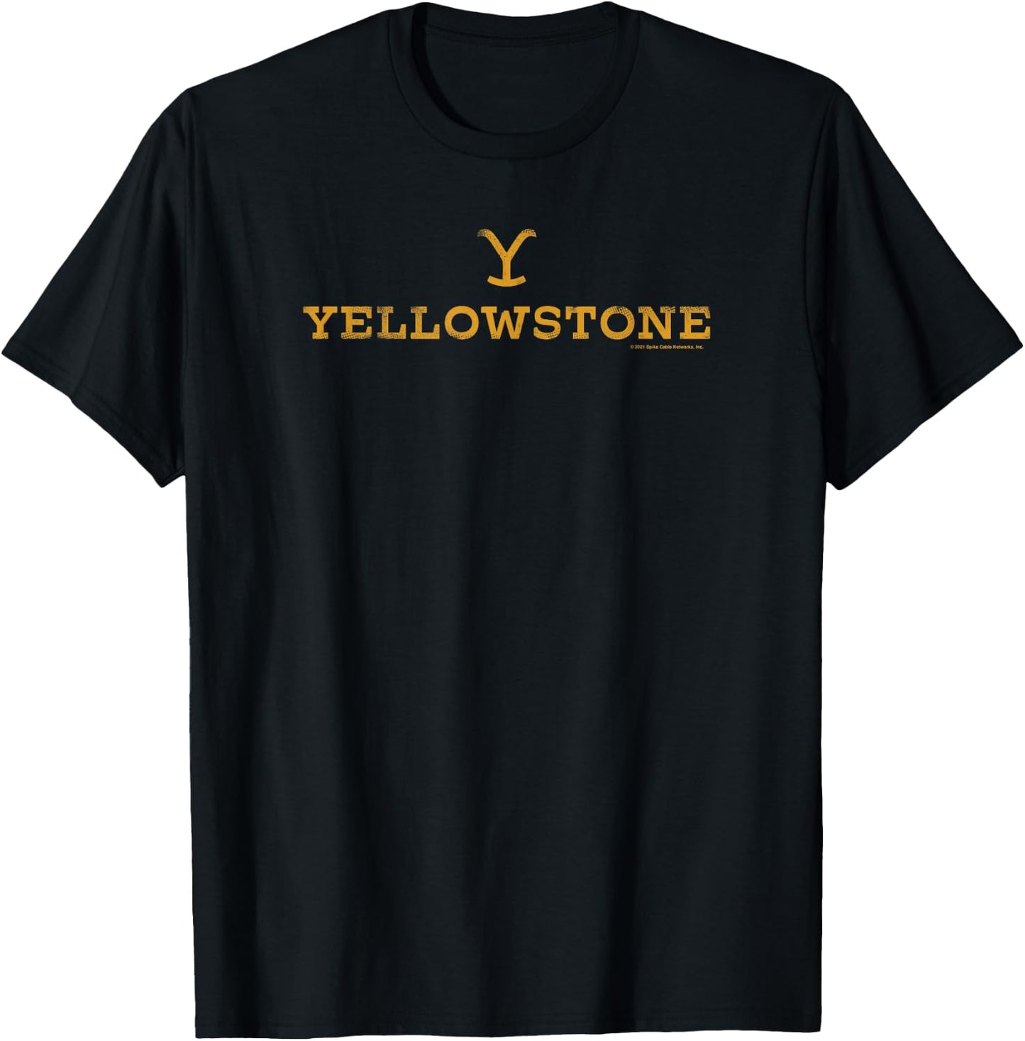 Yellowstone Large Gold Logo T-Shirt - T-Shirt | Black