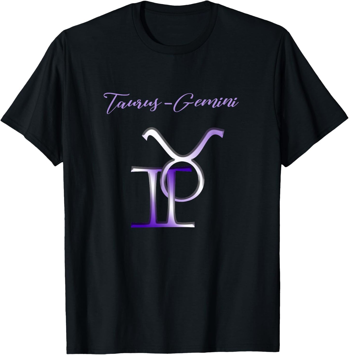 Taurus Gemini Cusp Zodiac Horoscope T-Shirt - T-Shirt | Black