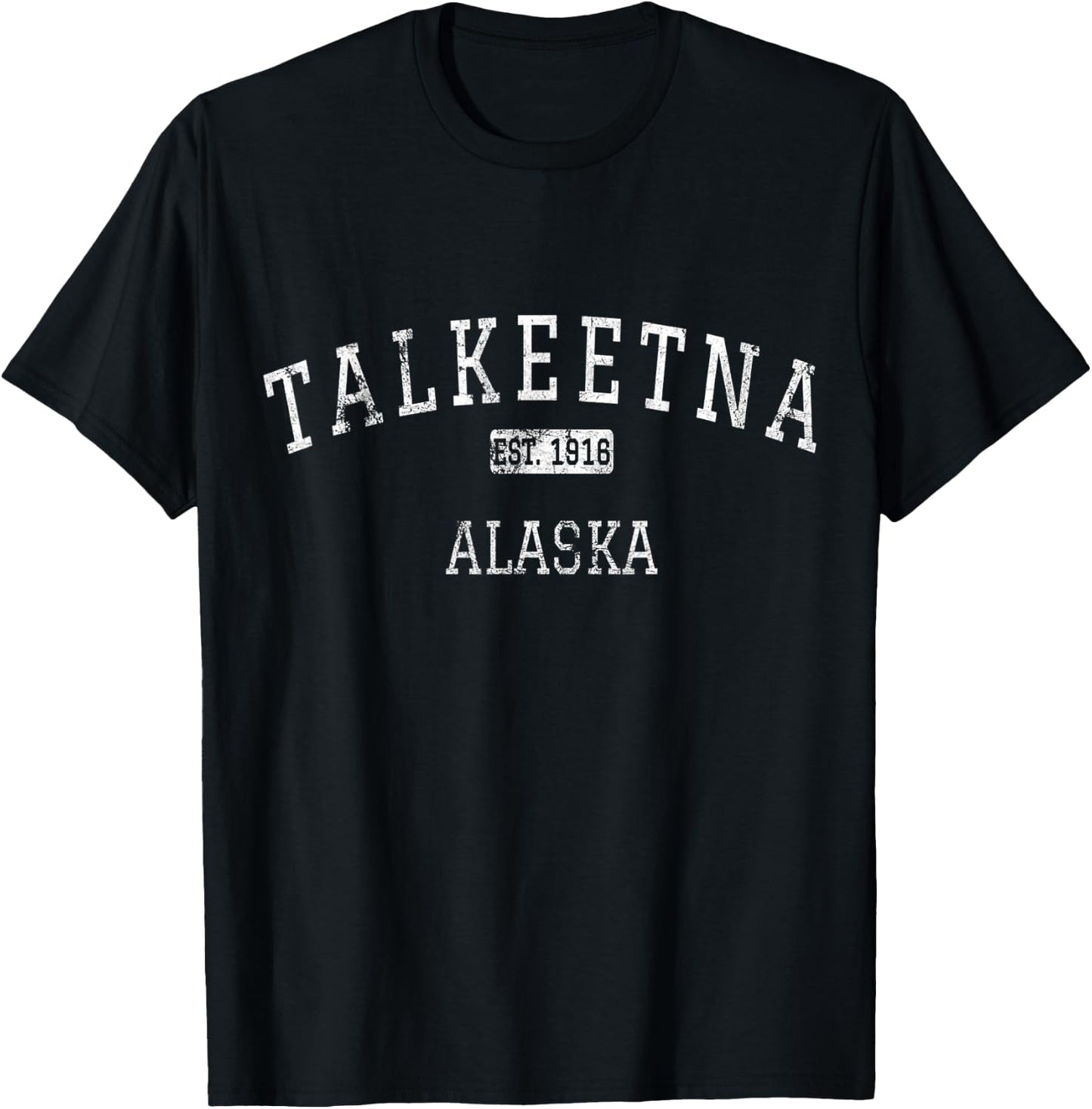 Talkeetna Alaska AK Vintage T-Shirt - T-Shirt | Black