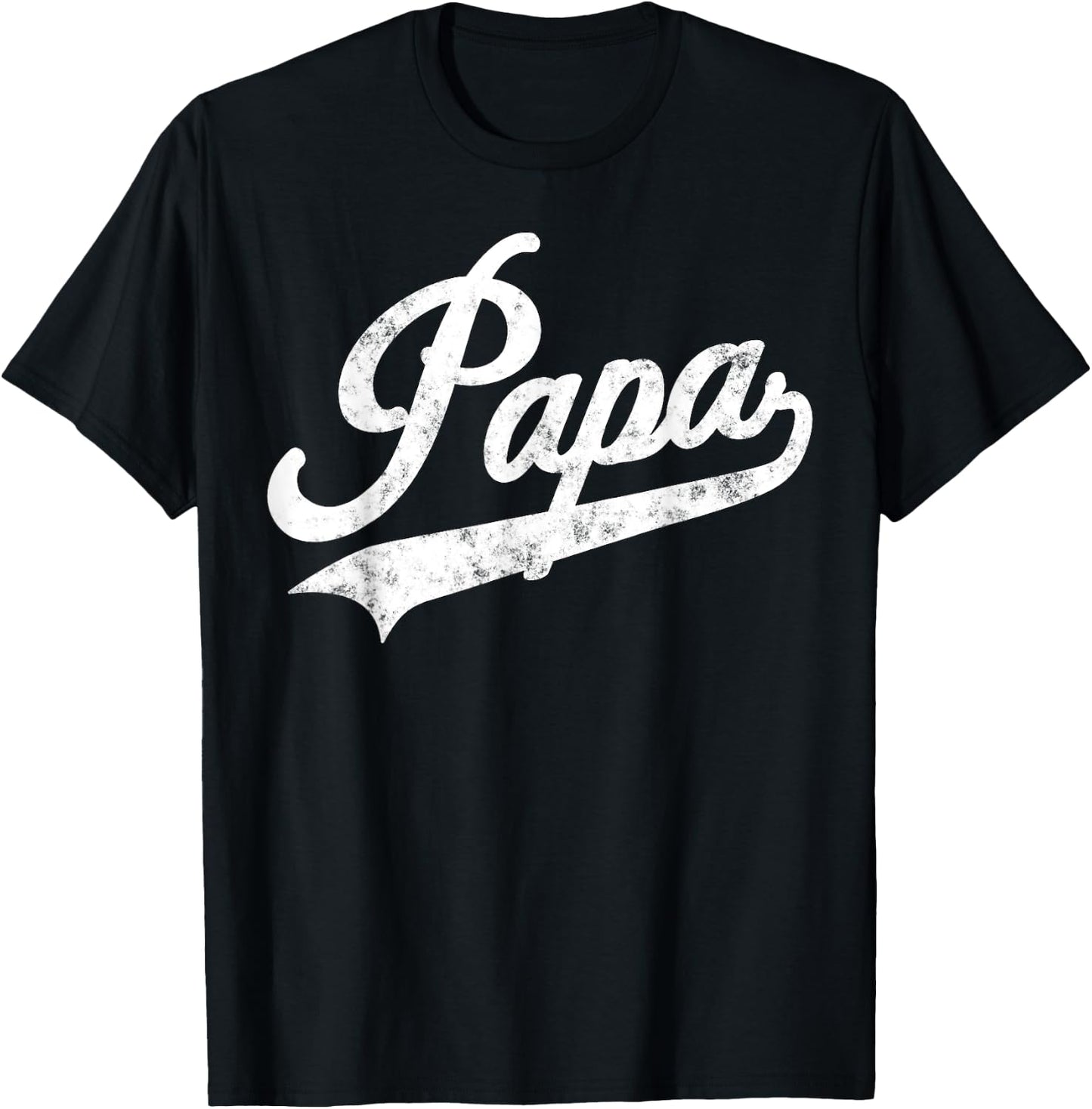 Papa Retro Style Father’s day Gift Funny Papa Grandpa T-Shirt - T-Shirt | Black