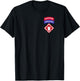 20th Engineer Brigade Patch w Airborne and Sapper Tab T-Shirt - T-Shirt | Black