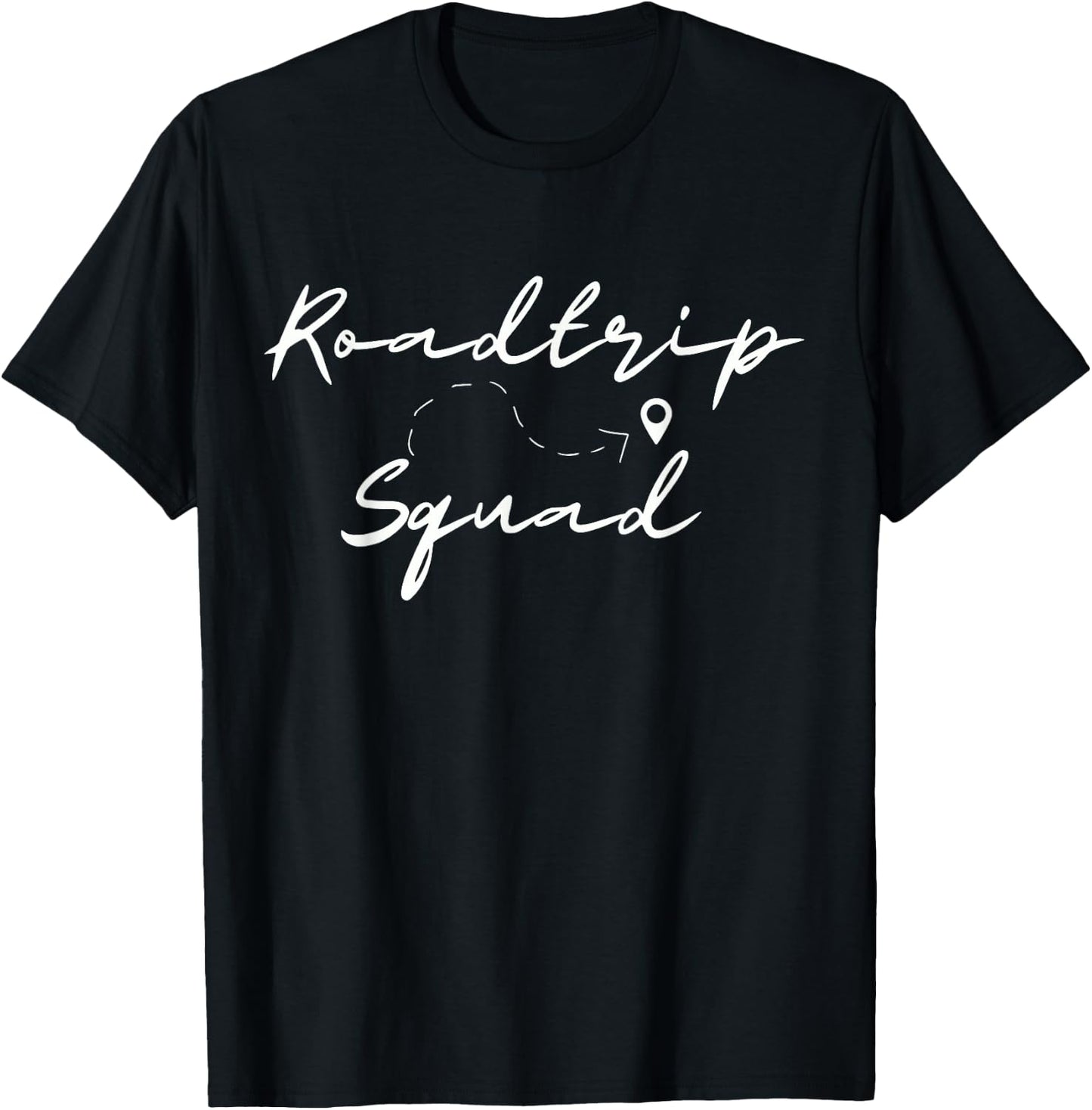 Road Trip Squad 2026 Map Family Friend Cousin Winter Break T-Shirt - T-Shirt | Black