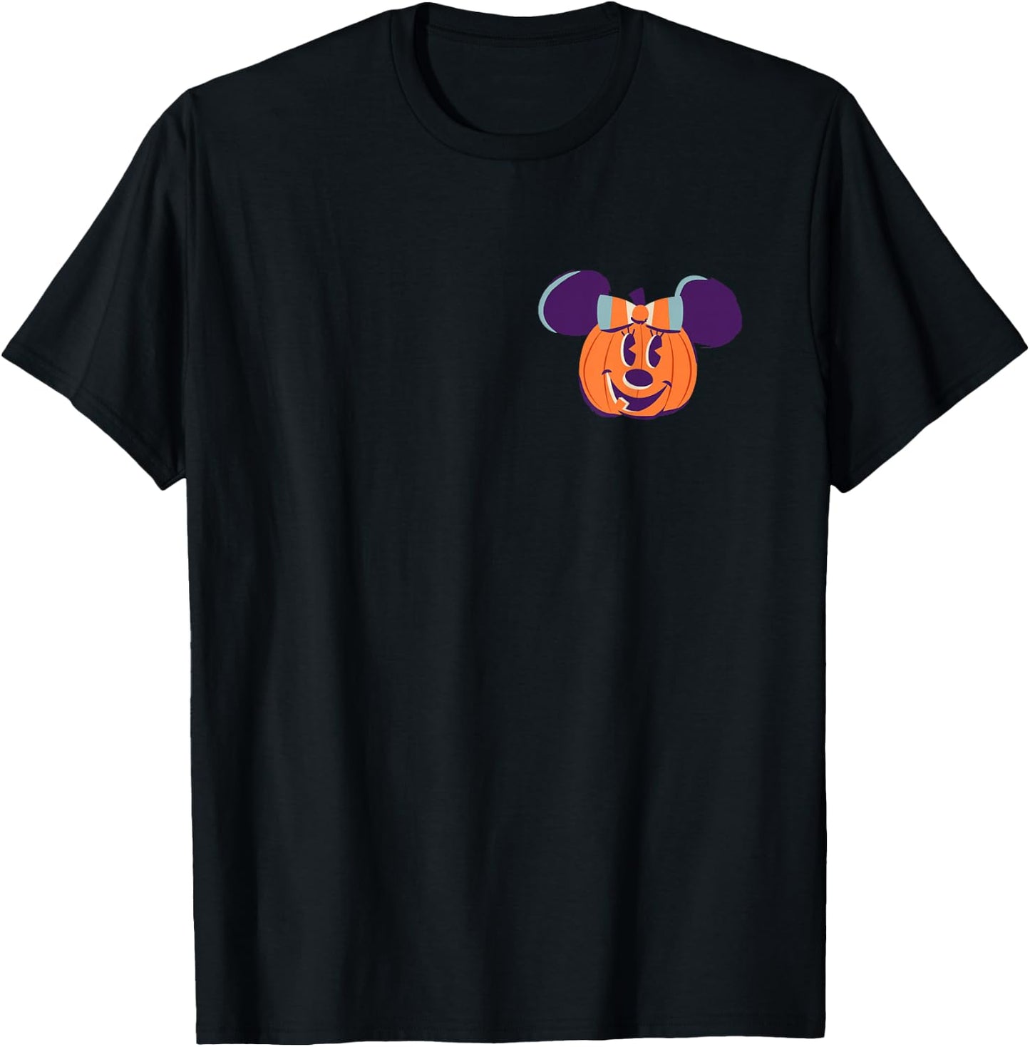 Disney Minnie Mouse Pumpkin Jack-O’-Lantern Halloween T-Shirt - T-Shirt | Black