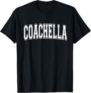Coachella CA California USA Vintage Sports Varsity Style T-Shirt - T-Shirt | Black