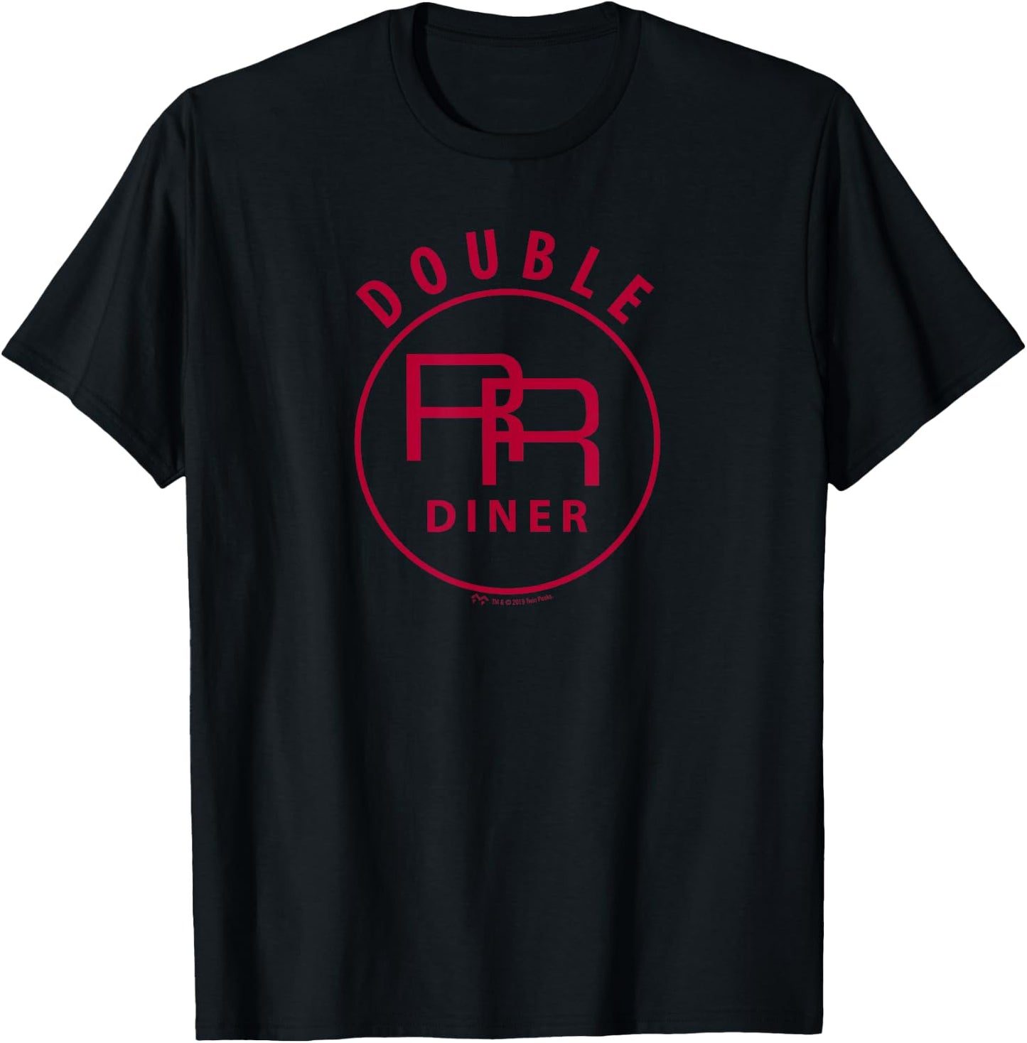 SHOWTIME Twin Peaks Double R Diner - Men's Black Classic Fit Short Sleeve - Small T-Shirt - T-Shirt | Black
