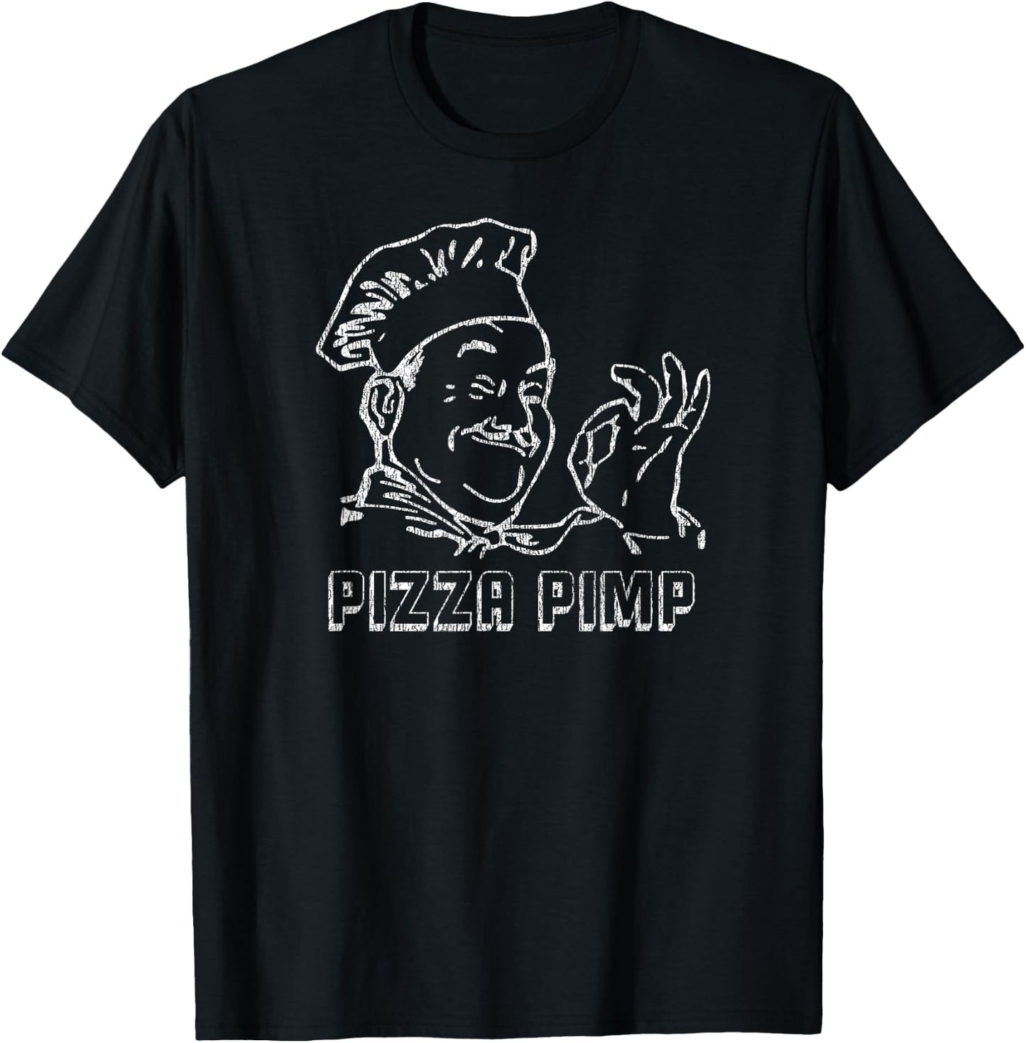 Pizza Pimp Funny T-Shirt - T-Shirt | Black
