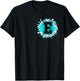 Monogram Letter E Alphabet Initials For Names Starting With T-Shirt - T-Shirt | Black