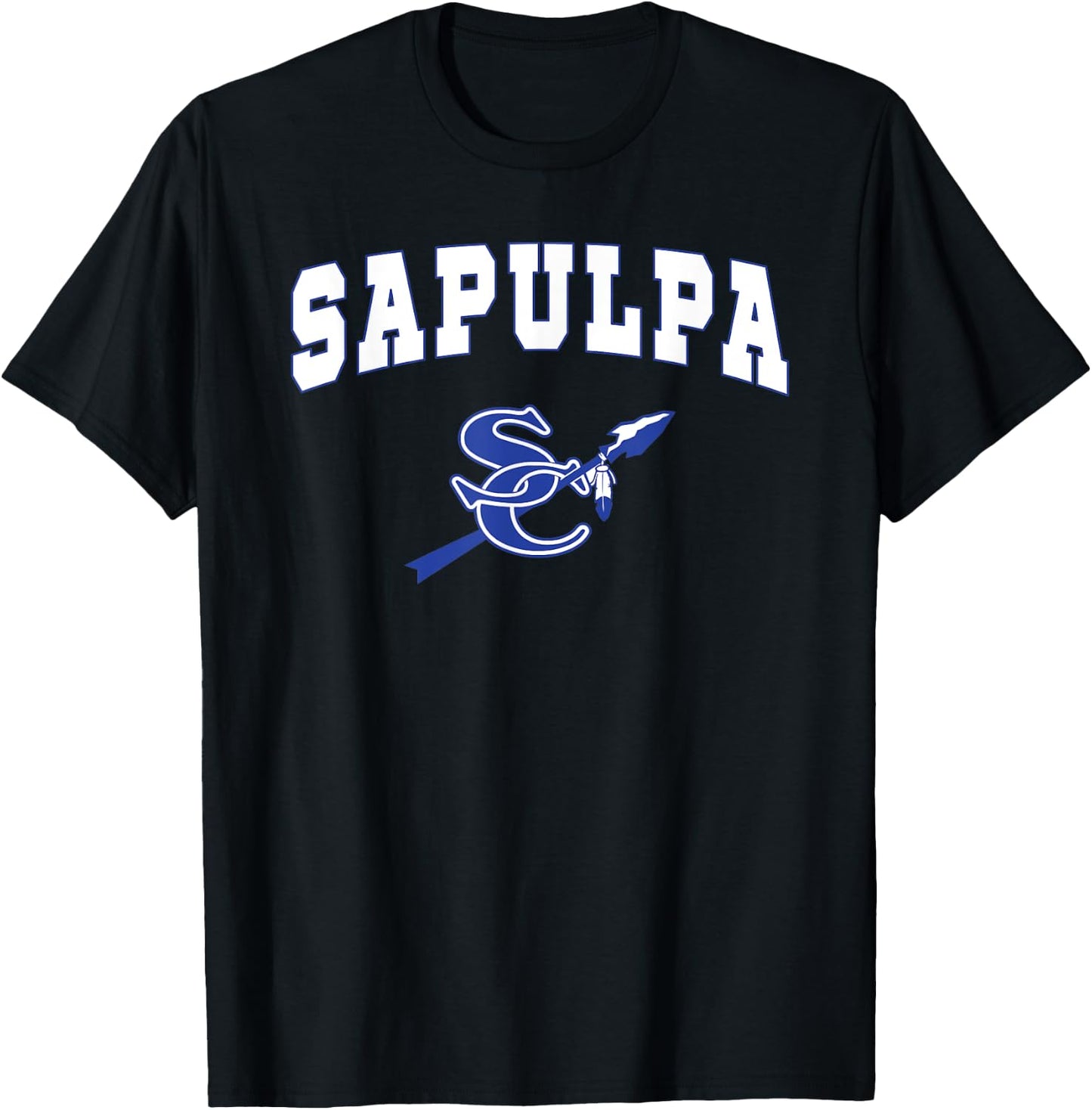 Sapulpa High School Chieftains C2 T-Shirt - T-Shirt | Black