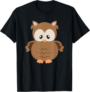 Kids Owl OWLS Owl Shirts For Girls Boys Kids T-Shirt - T-Shirt | Black