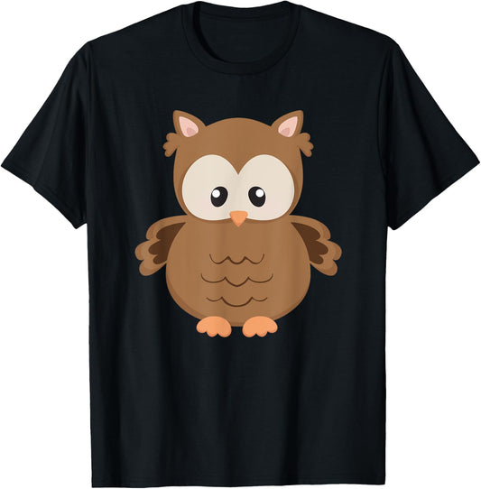 Kids Owl OWLS Owl Shirts For Girls Boys Kids T-Shirt - T-Shirt | Black