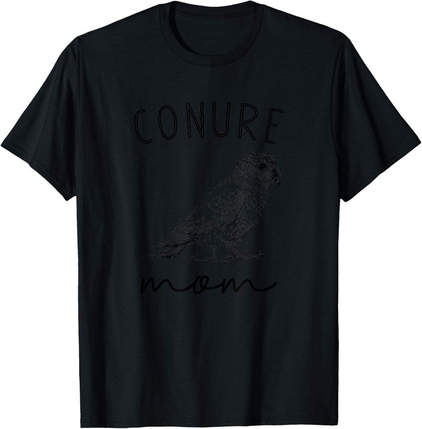 Conure Mom Green Cheek Conure Parrot Bird Mama T-Shirt - T-Shirt | Black