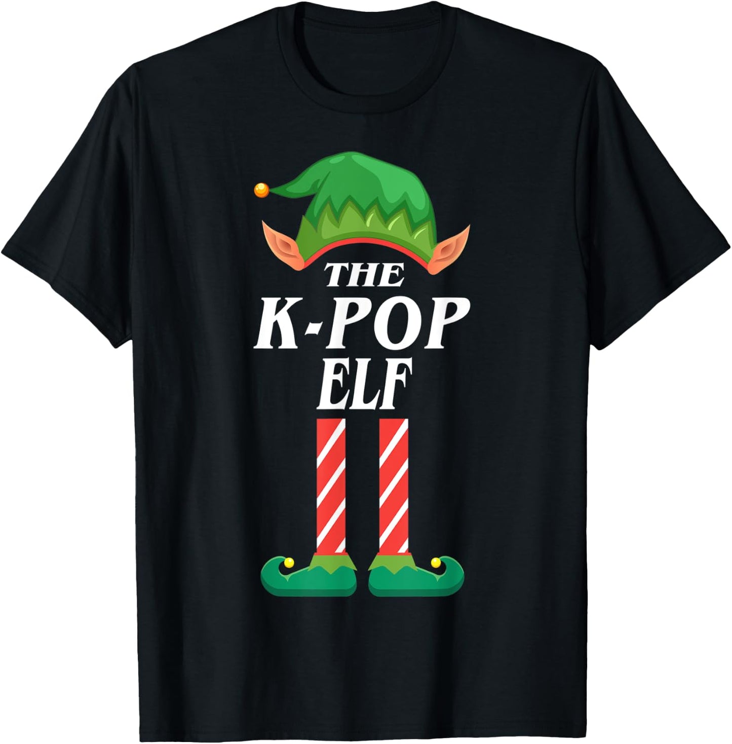 K-Pop elf christmas pajamas for family matching elf T-Shirt - T-Shirt | Black