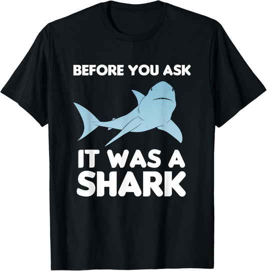 Before You Ask It Was A Shark Amputation Amputee T-Shirt - T-Shirt | Black