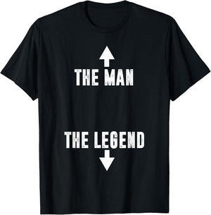 The Man The Legend T-Shirt - T-Shirt | Black