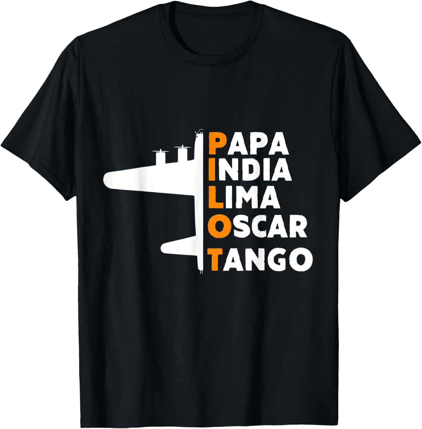 Definition Papa Of Airplane Pilot Aviation Fathers Day T-Shirt - T-Shirt | Black