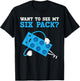 Want To See My Six Pack Bricks Lover Master Builder T-Shirt - T-Shirt | Black